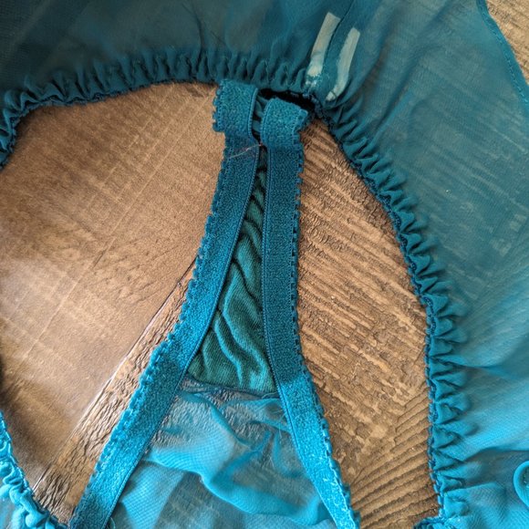 Victorias Secret Vintage Velvet Slip Dress and Panties Set Size S Y2K 90s - Picture 7 of 11